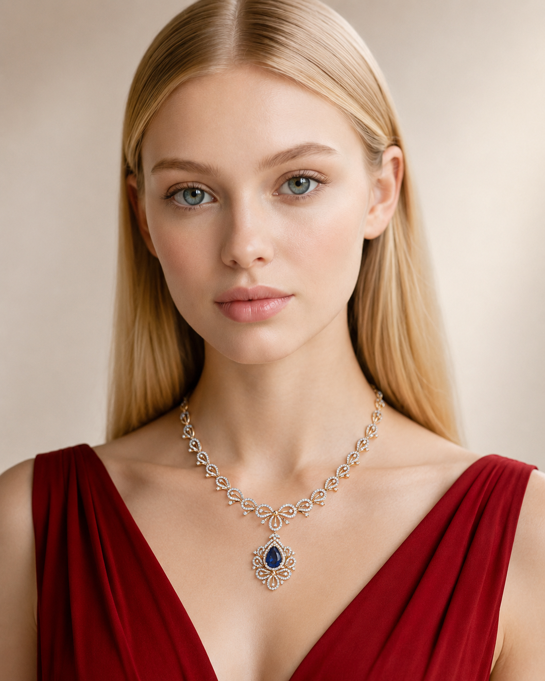 Necklace after